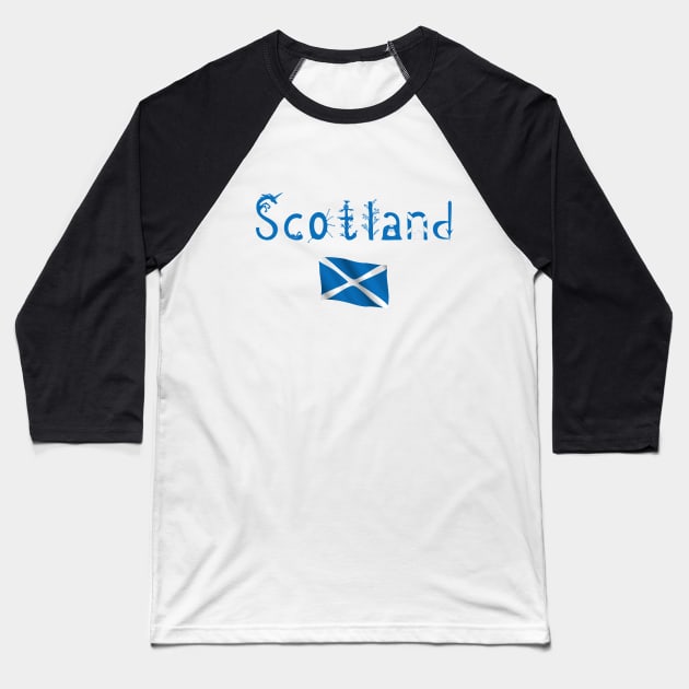 Scotland Baseball T-Shirt by smartsman